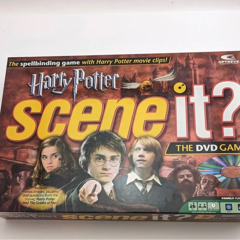 Harry Potter Scene it? The DVD Board Game Mattel Complete Instructions Hogwarts